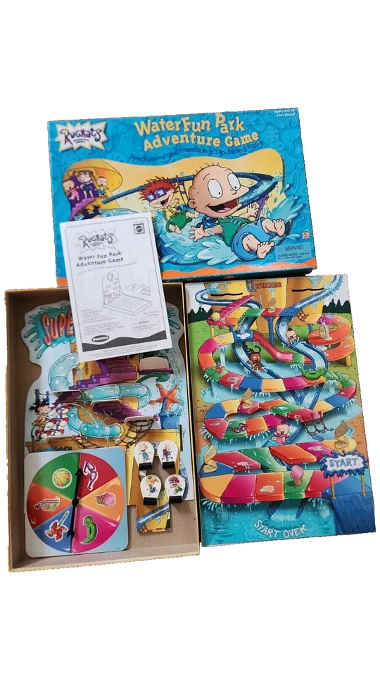 Nickelodeons The Rugrats Water Fun Park Adventure Game COMPLETE IN BOX - Image 2 of 2