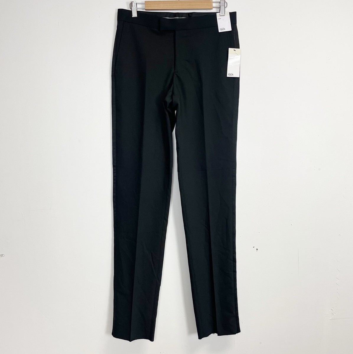 nordstrom black dress pants Nordstrom Rack Pants Mens 30 W Black Dress Pant Trim Fit NWT