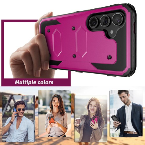 For Samsung Galaxy S25/S25 Plus/Ultra Dual Layer Silicone Case Cover / Belt Clip - Picture 50 of 56