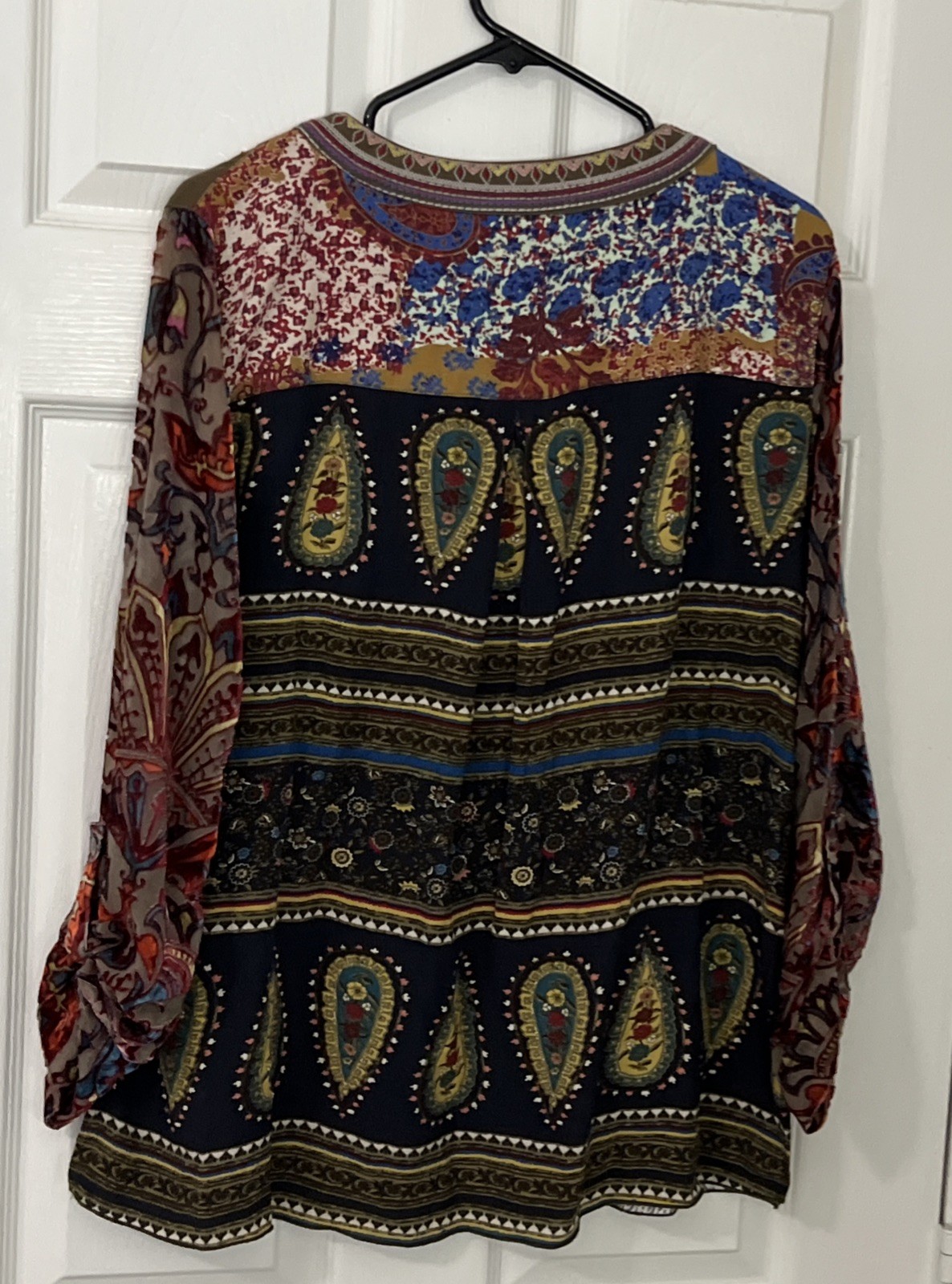 John Mark Embroidered Multi Colored Multi Pattern… - image 7