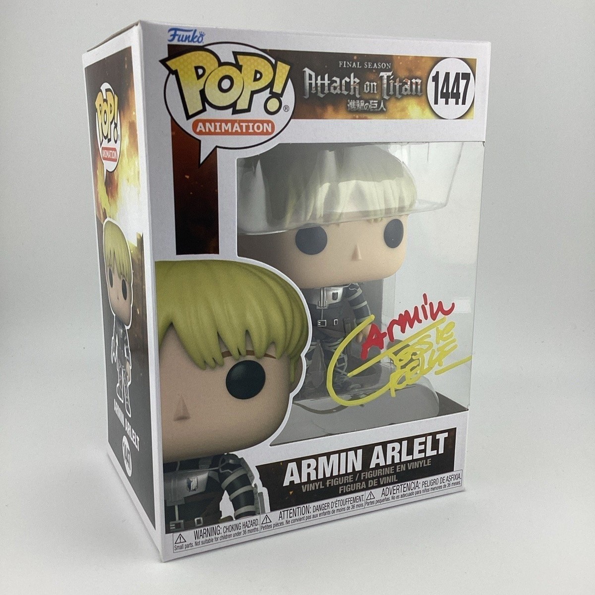 Funko Pop! Attack on Titan - Armin Arlelt Signed Jessie James