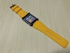 Soft Silicone Watch Band Wrist Strap Skin Cover For iPod Nano 6 6th Gen YELLOW