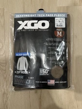 XGO Tan Heavyweight Sleep Shirt Zip Mock 1/4 Zip Phase 4 Men's Size Medium - NEW