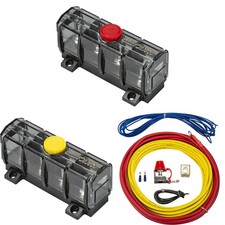 Kicker Audio Marine 8awg Amp Kit and Distribution Blocks Bundle