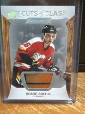 2024-25 UD Engrained Icons Cuts of Class Robert Reichel Patch CC-RR Flames