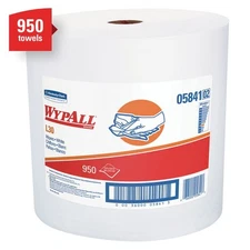 WypAll 05841 L30 Series Double Re-Creped 1 Ply Jumbo Roll Towels (1 Roll)