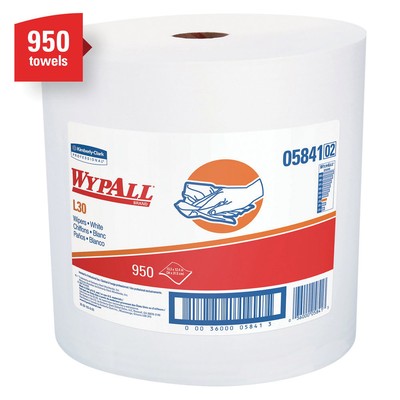 WypAll 05841 L30 Series Double Re-Creped 1 Ply Jumbo Roll Towels (1 Roll)