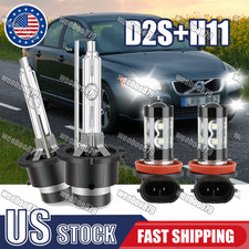 D2s H11 Hidled Headlight Bulbs Low Beam Fog Light For Volvo S40 2005 2006 2007