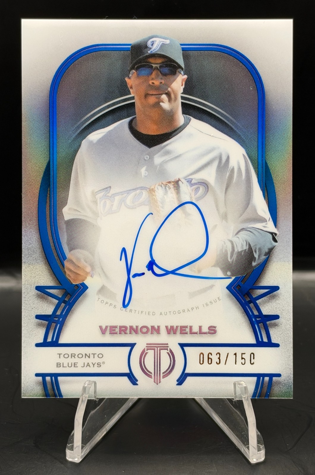 2026 Topps Tribute Vernon Wells Auto Autograph Blue #/150 Jays