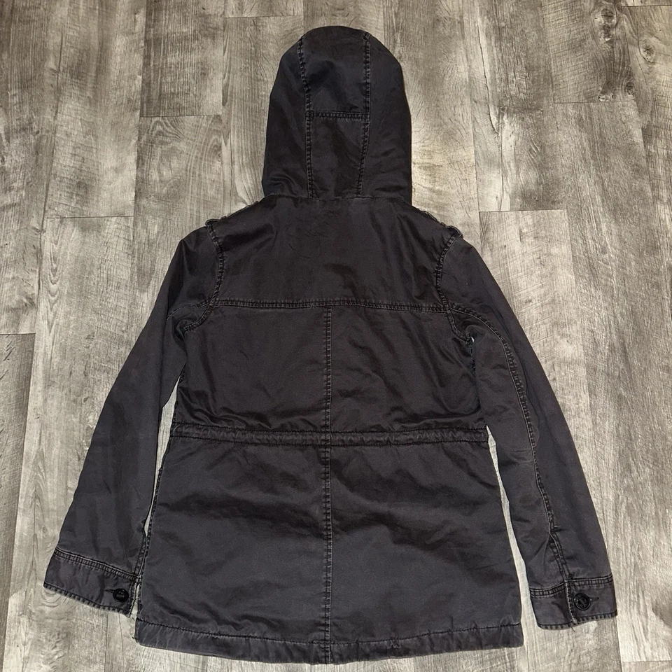 American Eagle Outfitters Cotton Lined Sherpa Jacket Women's Medium Black - Image 2 of 4