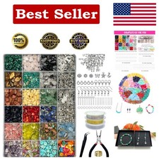 All-in-One 1587 PCS Jewelry Making Kit: Vibrant Beads  Crafting Tools Inside