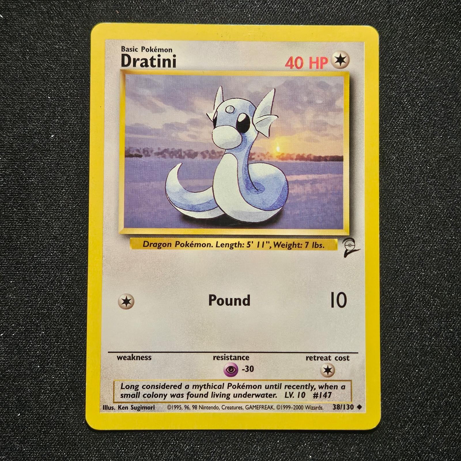 Pokemon DRATINI 38/130 BASE SET 2