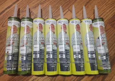 #ad #ad Dicor 501LSW 1 Self Leveling Lap Sealant WHITE 10.3 OZ Tube lot of 8 $74.99