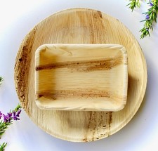 bamboo plates disposable 10" Round 6" Bowl 50 Pic Biodegradable - party plate
