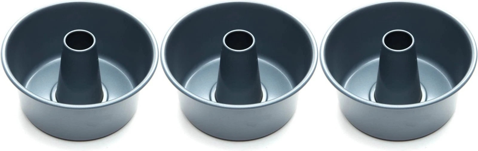Fox Run Preferred Non-Stick Mini Angel Food Cake Pan, 4 Inches (3-Pack)