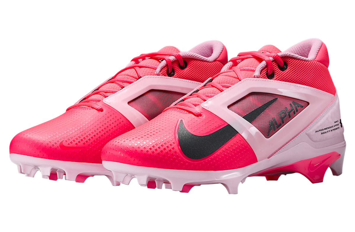 Nike Alpha Menace 4 Pro NRG Racer Pink/Grey Cleats Men's HJ4568