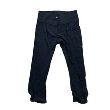 Athleta Salutation Stash Pocket II Capri Medium Black Women 19" Inseam 54-5