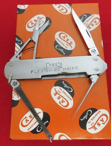 Case XX Fly Fish Knife XX USA to 10 Dot 1970 Transition & Pumpkin Box AAA+ NR