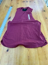 Squatwolf Tank Top Mens M Medium RED Warrior Cut Off Stringer 2.0 Workout Gym A1