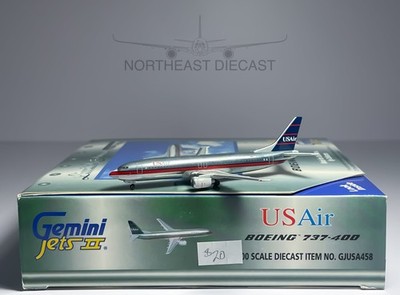 USAir Boeing 737-400 1:400 Gemini Jets N785AU (GJUSA458)