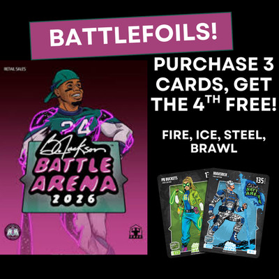 2026 Bo Jackson's Battle Arena Battlefoil ''The Griffey Set'' Complete You Pick!