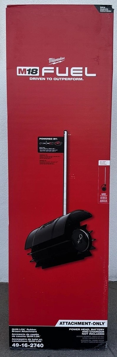 Milwaukee M18 FUEL QUIK-LOK Rubber Broom Attachment (49-16-2740