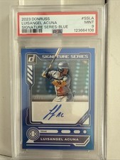 2023 Panini Donruss - Signature Series Luisangel Acuna #SS-LA Blue /99 (AU, RC)