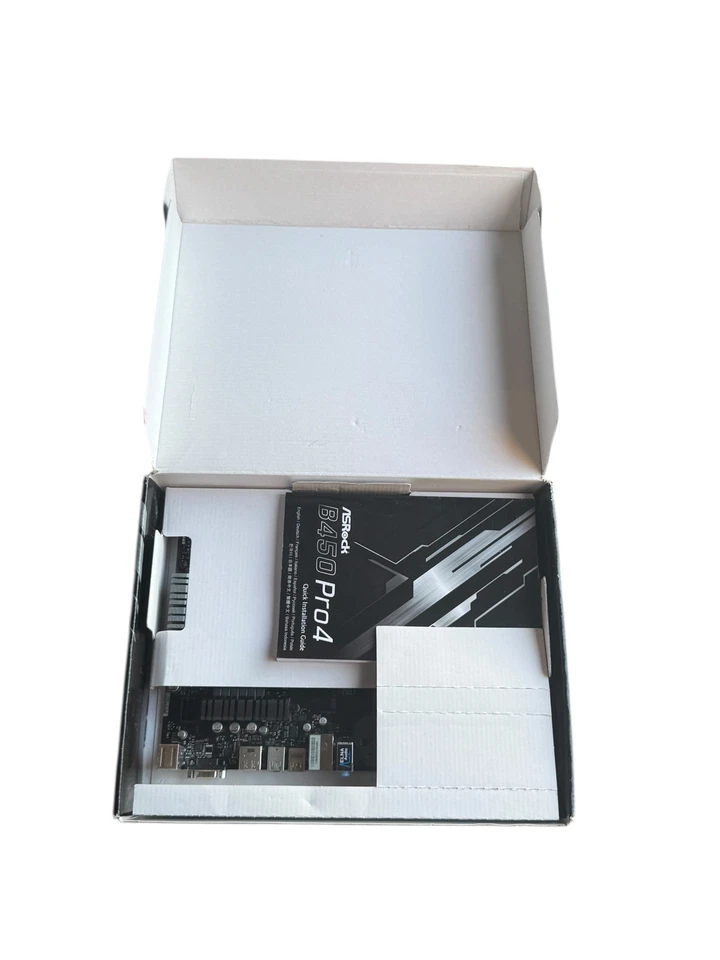 ASRock B450 Pro4 AM4 ATX Motherboard + PCIe Riser - Image 2 of 4