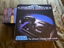Sega Megadrive Console Boxed Model 1600-05 PAL Controllers 5 games PLEASE READ