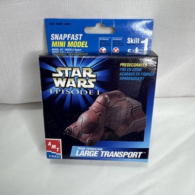 AMT ERTL Star Wars Episode 1 Trade Federation Large Transport Snapfast Model