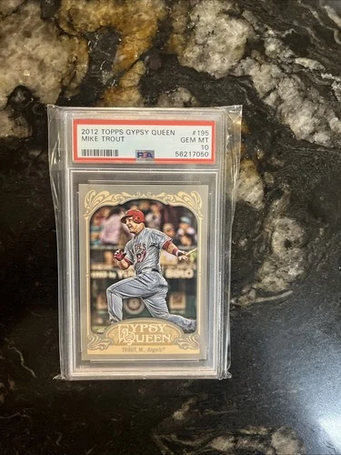 2012 Topps Gypsy Queen Angels Mike Trout #195 PSA 10 Gem Mint
