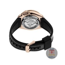 Seiko 5 SRPD76K1 Men's Automatic Watch Black Dial Rose Gold Steel 42mm Sport 3