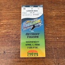 Tampa Bay Devil Rays Inaugural Season 4/1/98 Ticket Stub 2nd Ever Franchise Game