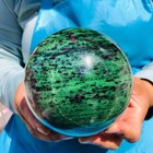 4.73 LB Large Natural Ruby Zoisite Sphere Crystal Healing Stone Specimen 4891 — photo 7