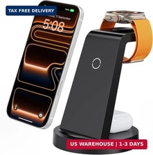 Anlmz 3 in 1 Charging Station - Wireless Charger for Apple Multiple Devices