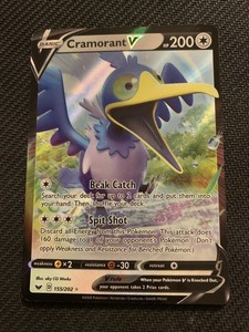 Pokemon TCG Cramorant V 155/202 Sword & Shield NM