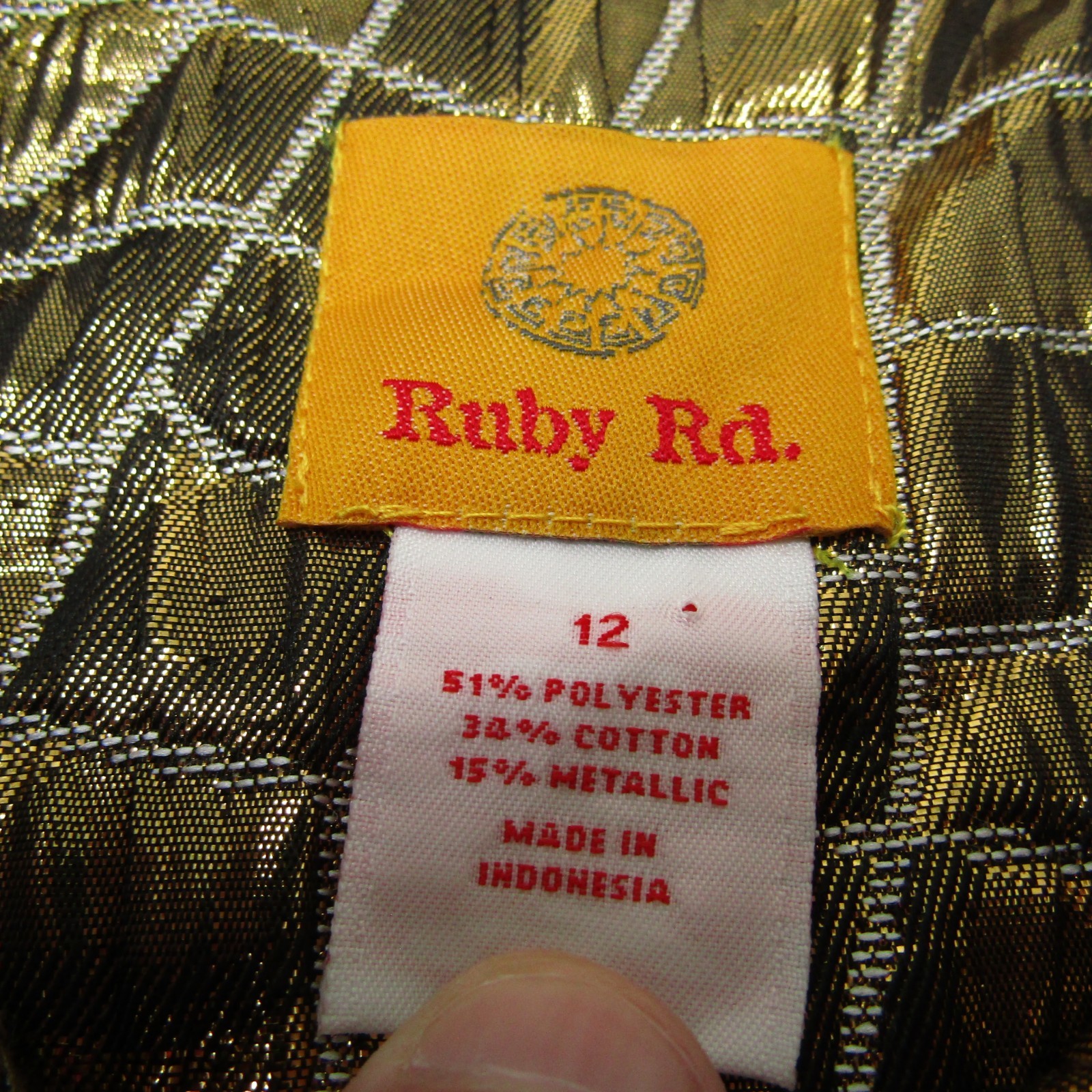 Ruby Rd. Jacket Button Up Collared Neck Womens 12… - image 7