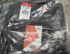 NEW DICKIES STONEWASHED SLATE FLEX REGULAR FIT STRAIGHT LEG 38X30 - SHELF C