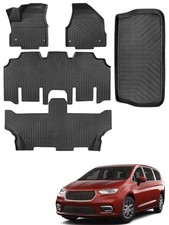 for Chrysler Pacifica 2017-2025 2026 7/8 Passenger No Hybrid Floor Mats