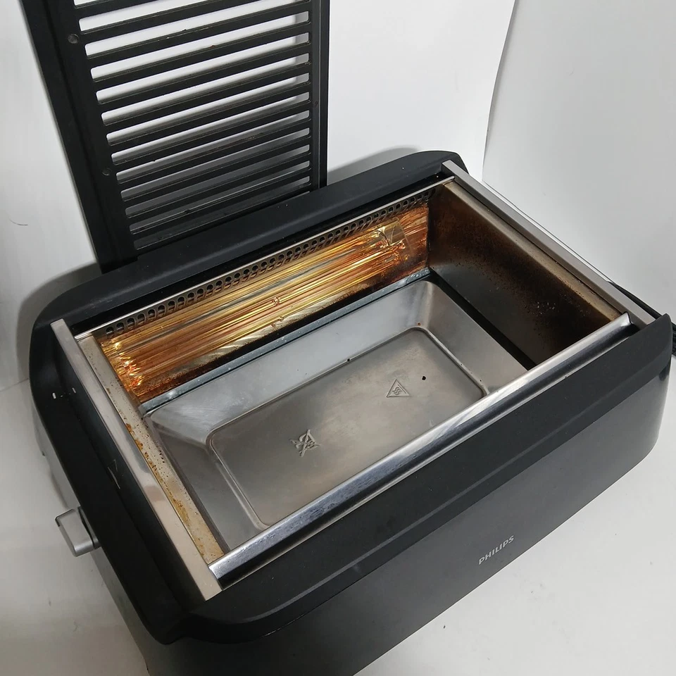 Philips Smoke-Less Indoor Grill Advanced 1660W Infrared HD6371 Tested Works Used - Image 2 of 4