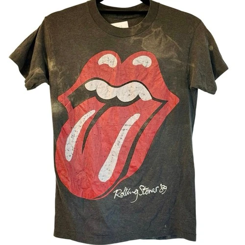 80s Rolling Stones North American Tour Faded Si 1980s vintage concert t-shirt, vintage, single stitch, B+ condition