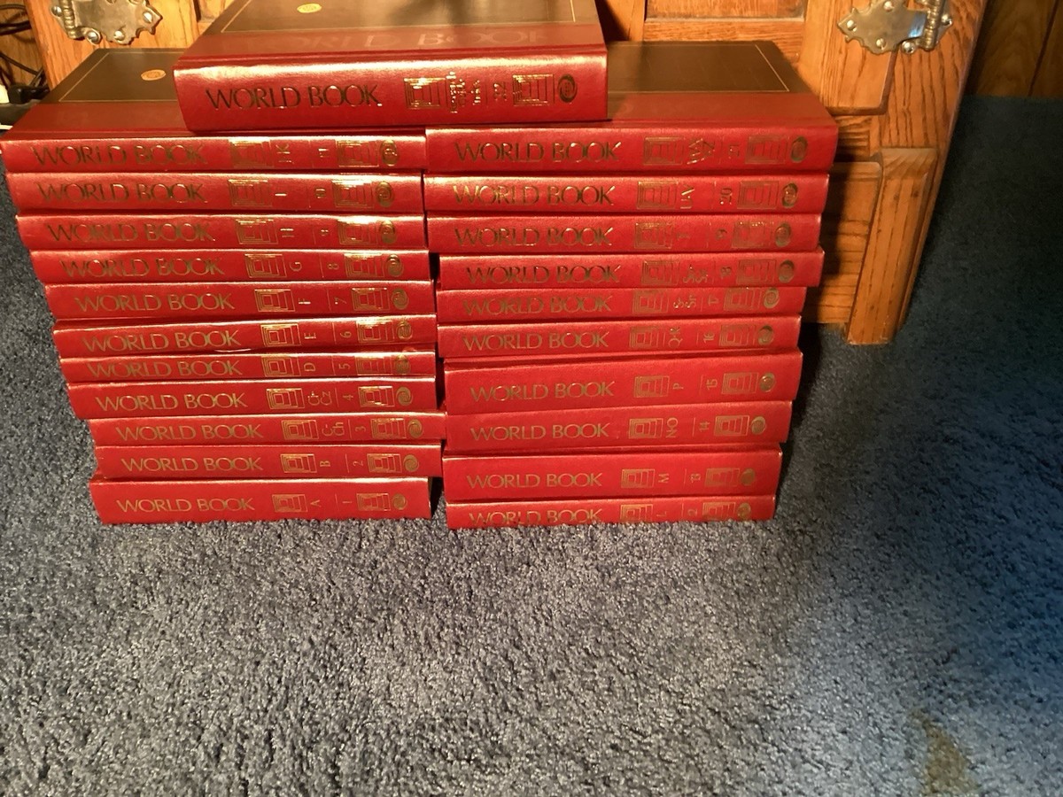 1989 World Book Encyclopedia 22 Volume Complete A-Z Set Hardcover