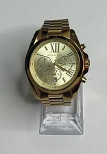 Michael Kors MK5605 Bradshaw Gold Plated dress Chronograph Women's Watch-4