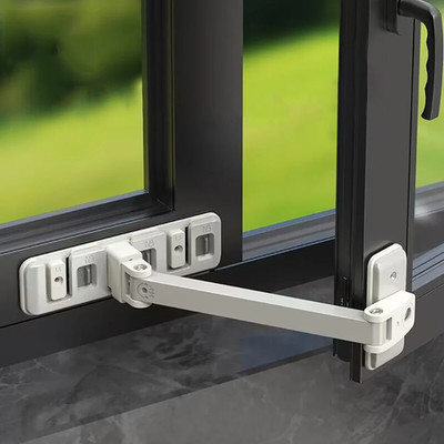 Home Window Safety Lock for Baby Security Protection Sliding Door Limit Holder L