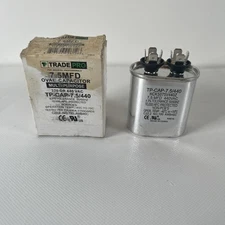 TRADEPRO 7.5MFD 370/440 VOLT OVAL MULTI-PURPOSE CAPACITOR TP-CAP-7.5/440 (1A1)