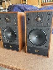 Vintage Celestion SL6 Pair Powered Bookshelf Speakers Brown Untested