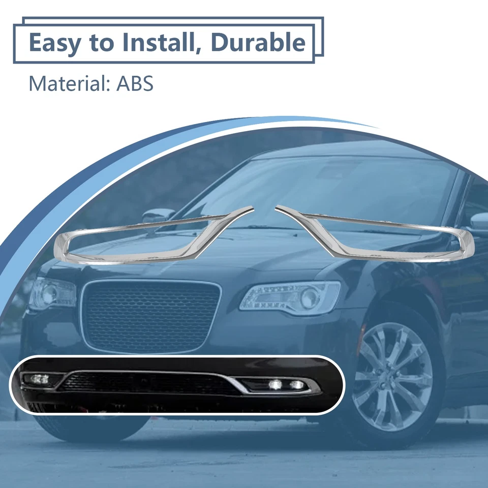 Декоративная крышка бампера передняя левая + правая подходит для Chrysler 300 2015-2022 годов выпуска - Изображение 4 из 4