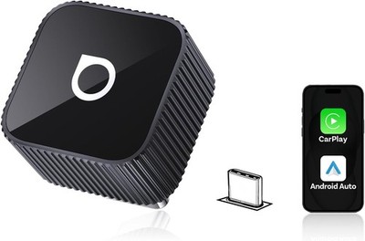 2026 Verbesserter Mini Slim USB-C Edition, 2-in-1 Wireless CarPlay & Android ...