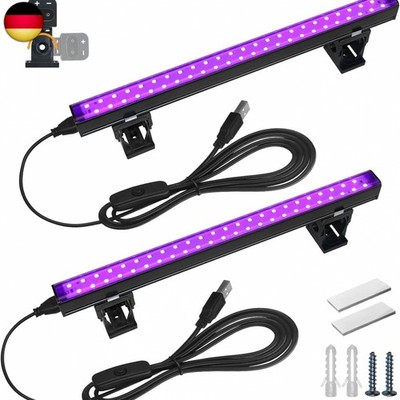 Barrina Schwarzlicht LED Strip, 10W 28cm USB Schwarzer Lichtbalken,