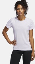 ADIDAS Women's Damen Go-To Tee T shirt purple AEROREADY (FJ7297)  soft BNWT